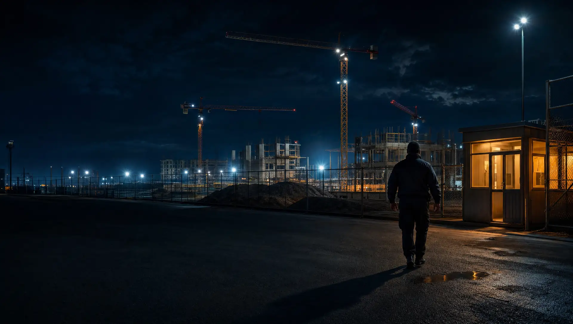 Presidio di sicurezza in un cantiere